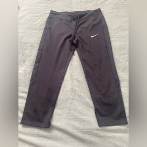 Black Nike 3/4 Leggings with drawstring